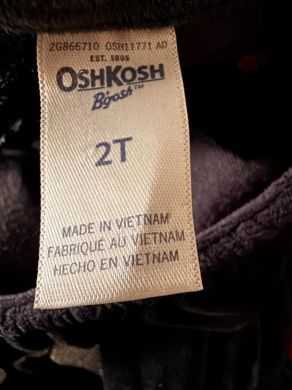 OshKosh B'gosh Black Velvet Jumpsuit with Silver Bow